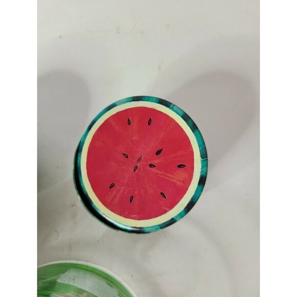 WATERMELON Candle & Container Holder Lot of 5 - Picture 7 of 11